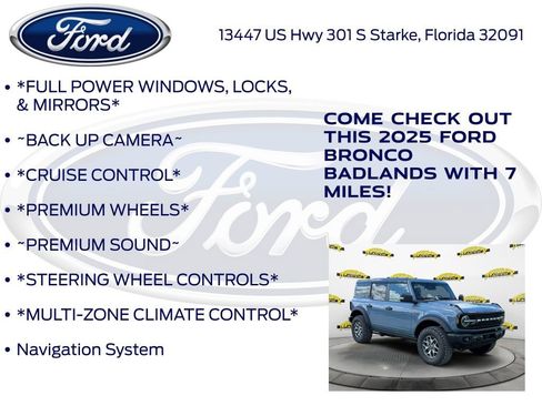 New 2025 Ford Bronco Badlands image 10