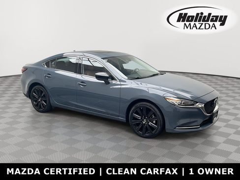 Certified 2021 MAZDA MAZDA6 Carbon Edition FWD image 1