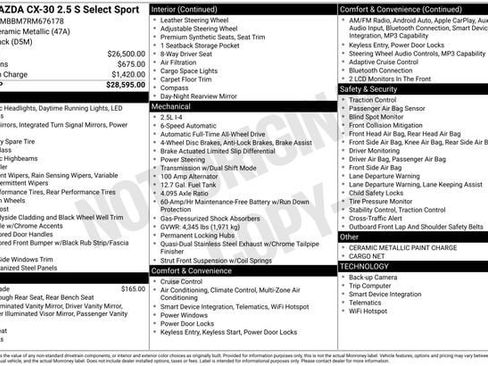 Used 2024 MAZDA CX-30 AWD 2.5 S w/ Select Sport Pkg image 7