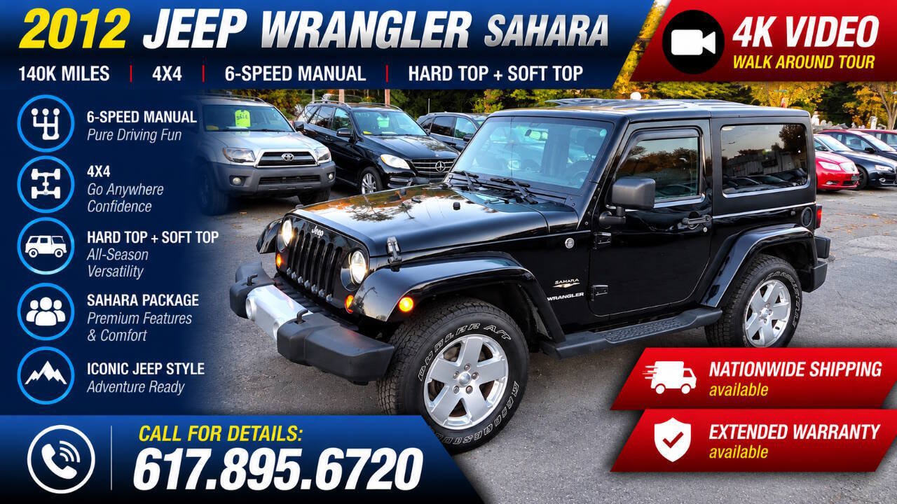Used 2012 Jeep Wrangler Sahara w/ Dual Top Group AWD/4WD image 1