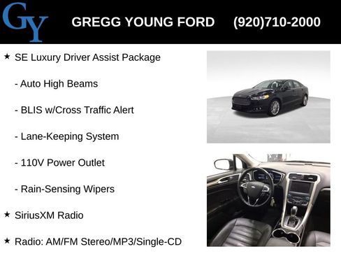 Used 2016 Ford Fusion SE w/ Equipment Group 202A image 13