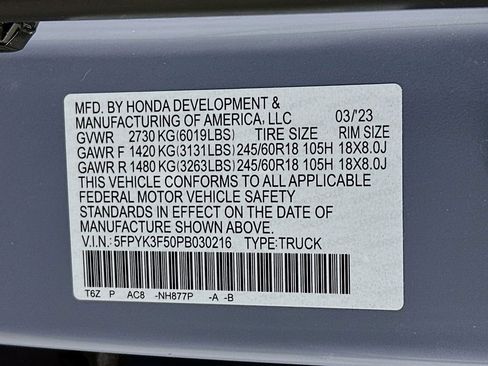 Used 2023 Honda Ridgeline RTL image 27