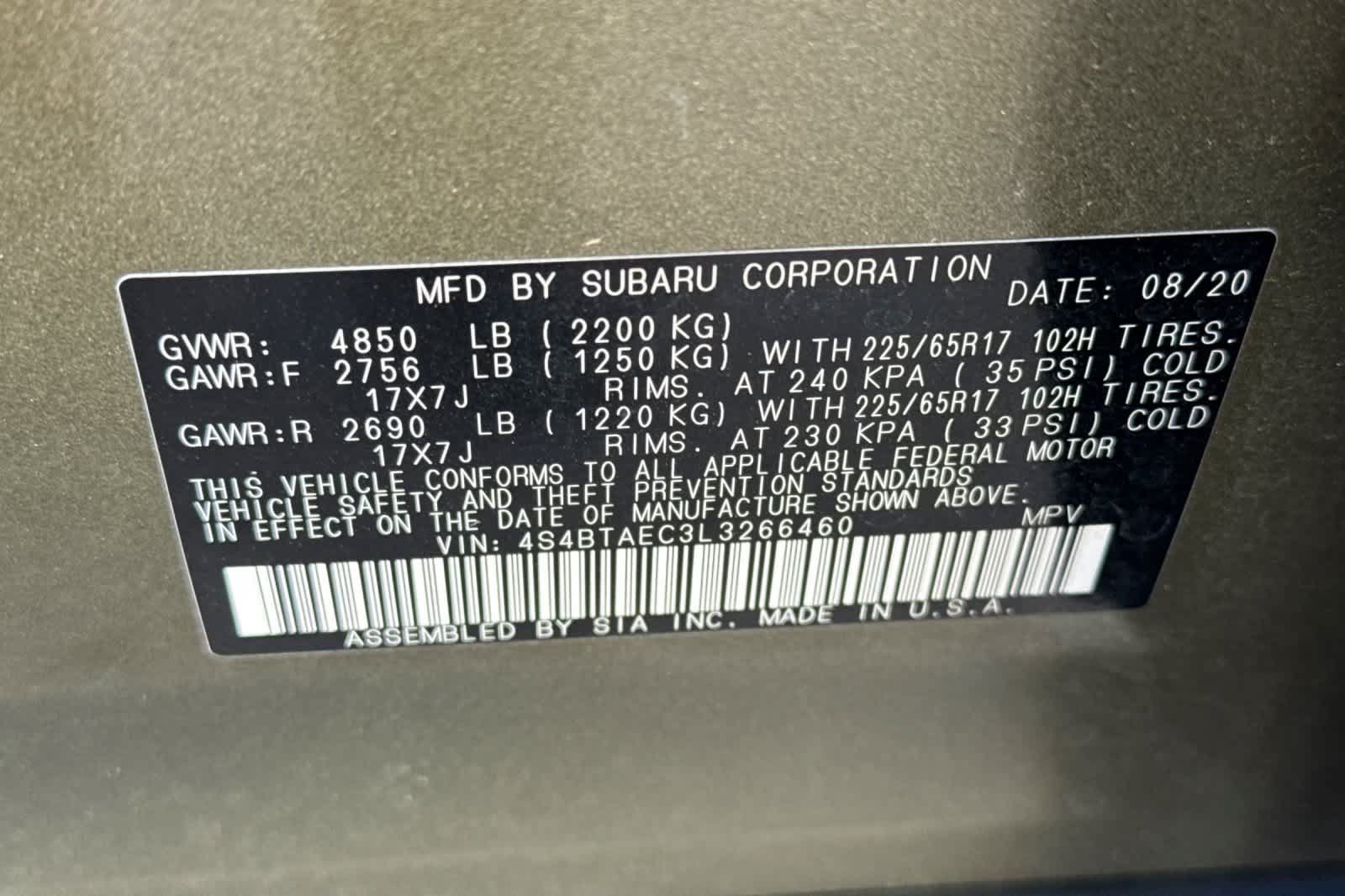 Used 2020 Subaru Outback Premium w/ Popular Package #1 AWD/4WD image 26