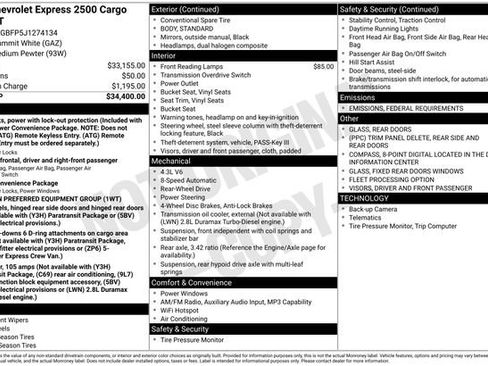 Used 2018 Chevrolet Express 2500 Extended image 36