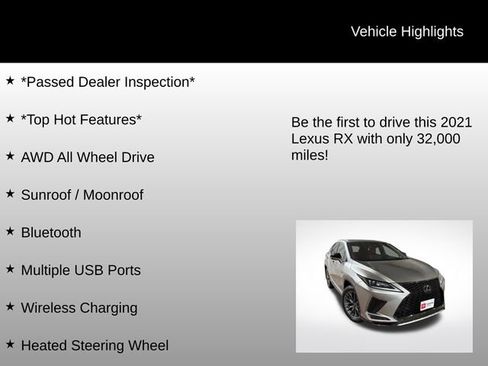 Used 2021 Lexus RX 350 F Sport image 6