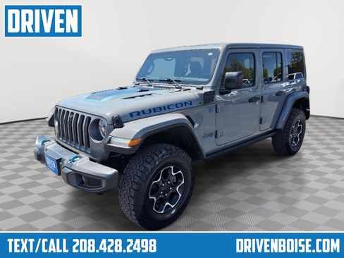 Used 2023 Jeep Wrangler Unlimited Rubicon 4xe w/ Cold Weather Group AWD/4WD image 1