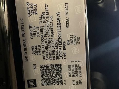 New 2026 Chevrolet Colorado W/T w/ WT Custom Package AWD/4WD image 27
