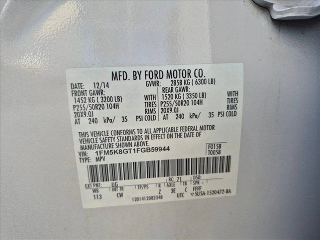 Used 2015 Ford Explorer Sport w/ Equipment Group 401A AWD/4WD image 16
