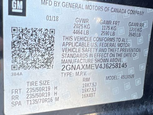 Certified 2018 Chevrolet Equinox Premier image 21