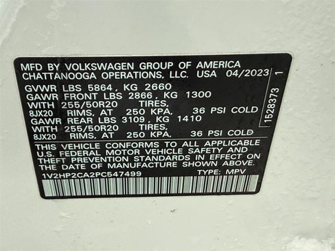 Certified 2023 Volkswagen Atlas SE image 24