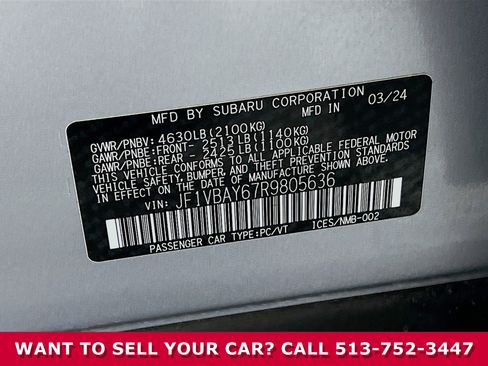 Used 2024 Subaru WRX TR w/ Popular Package #1A image 36