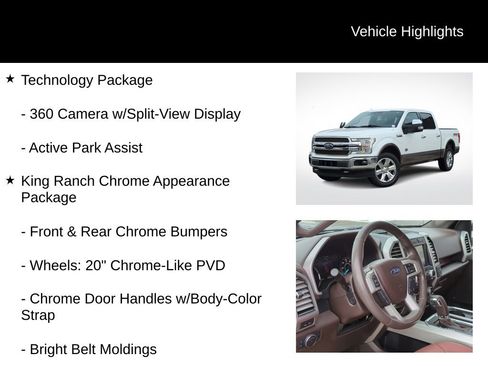 Used 2020 Ford F150 King Ranch w/ Equipment Group 601A Luxury image 16