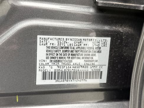 Used 2026 Nissan Sentra S w/ Floor Mat Package FWD image 23