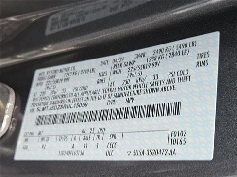 New 2024 Lincoln Corsair Grand Touring w/ Equipment Group 301A image 17