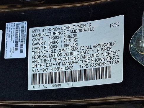 Certified 2024 Honda Civic LX image 28