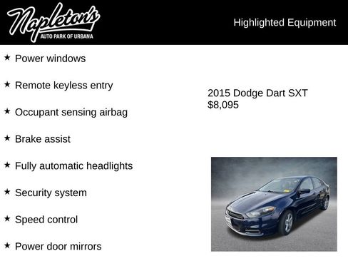 Used 2015 Dodge Dart SXT image 3