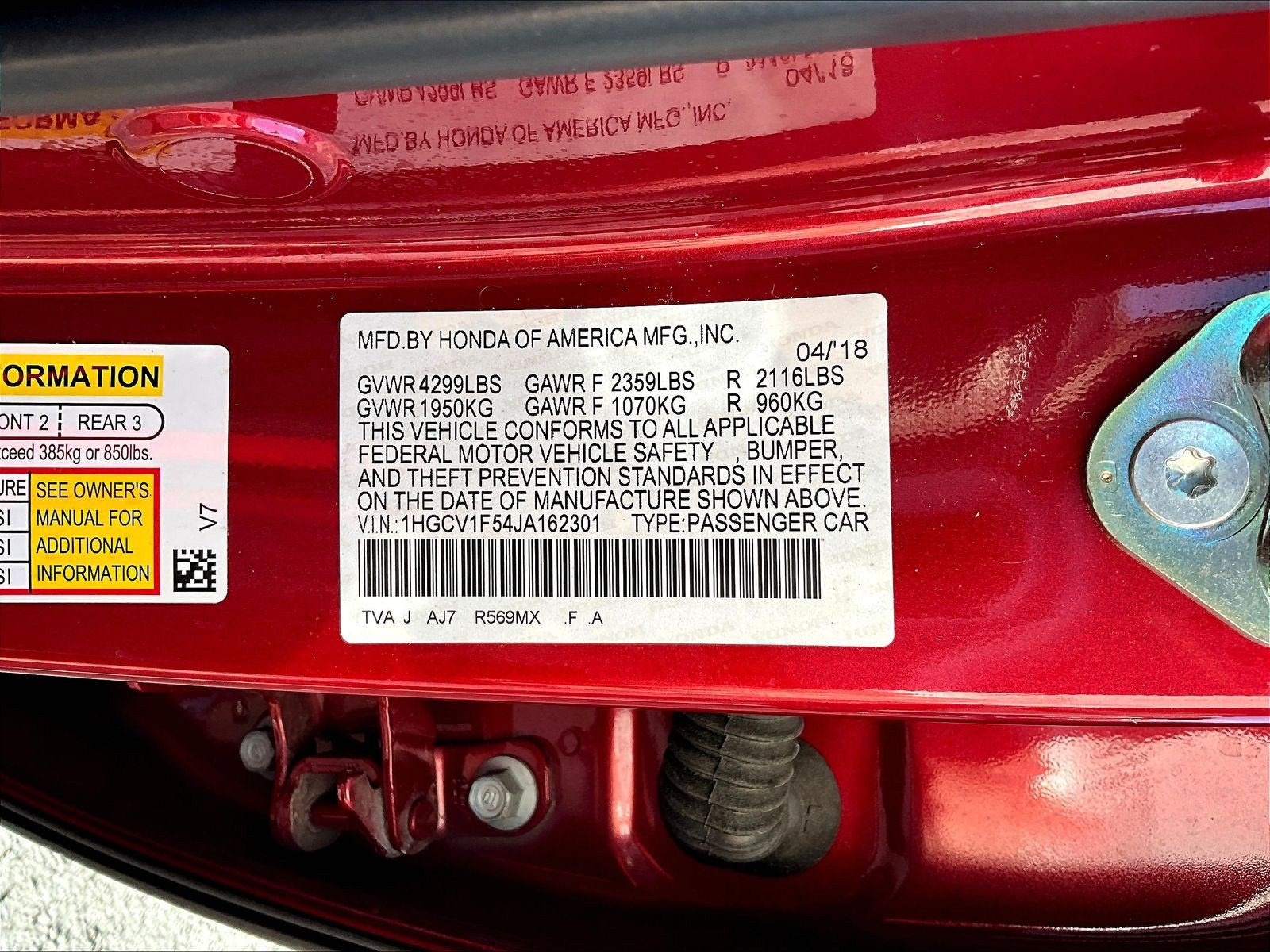 Used 2018 Honda Accord EX-L image 19