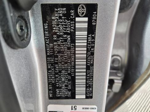 Used 2019 Toyota Camry LE w/ Convenience Package FWD image 31