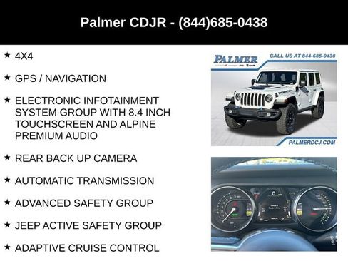 Used 2022 Jeep Wrangler Unlimited Rubicon 4xe w/ Steel Bumper Group image 6