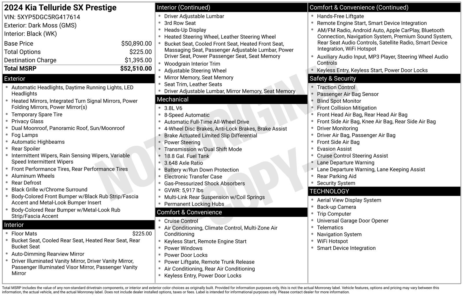 Certified 2024 Kia Telluride SX Prestige AWD/4WD image 37