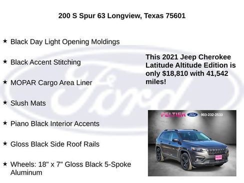 Used 2021 Jeep Cherokee Latitude Plus image 20