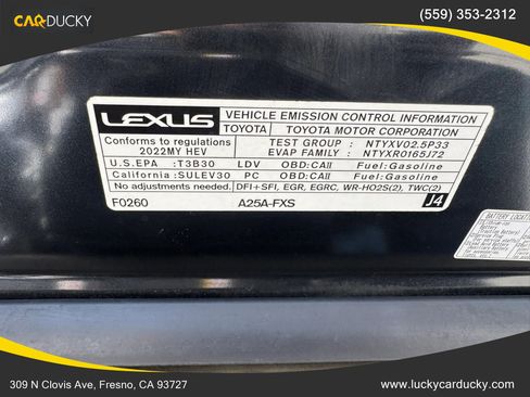 Used 2022 Lexus ES 300h w/ Premium Package FWD image 29