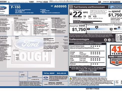 Used 2019 Ford F150 XLT w/ Equipment Group 302A Luxury RWD image 26