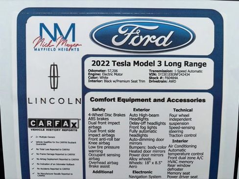 Used 2022 Tesla Model 3 Long Range AWD/4WD image 35