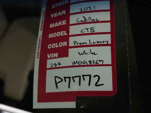 Certified 2021 Cadillac CT5 Premium Luxury w/ Parking Package image 46