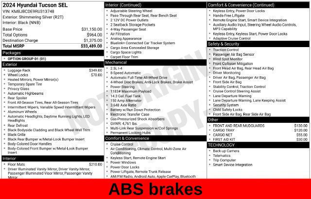 Used 2024 Hyundai Tucson SEL AWD/4WD image 32