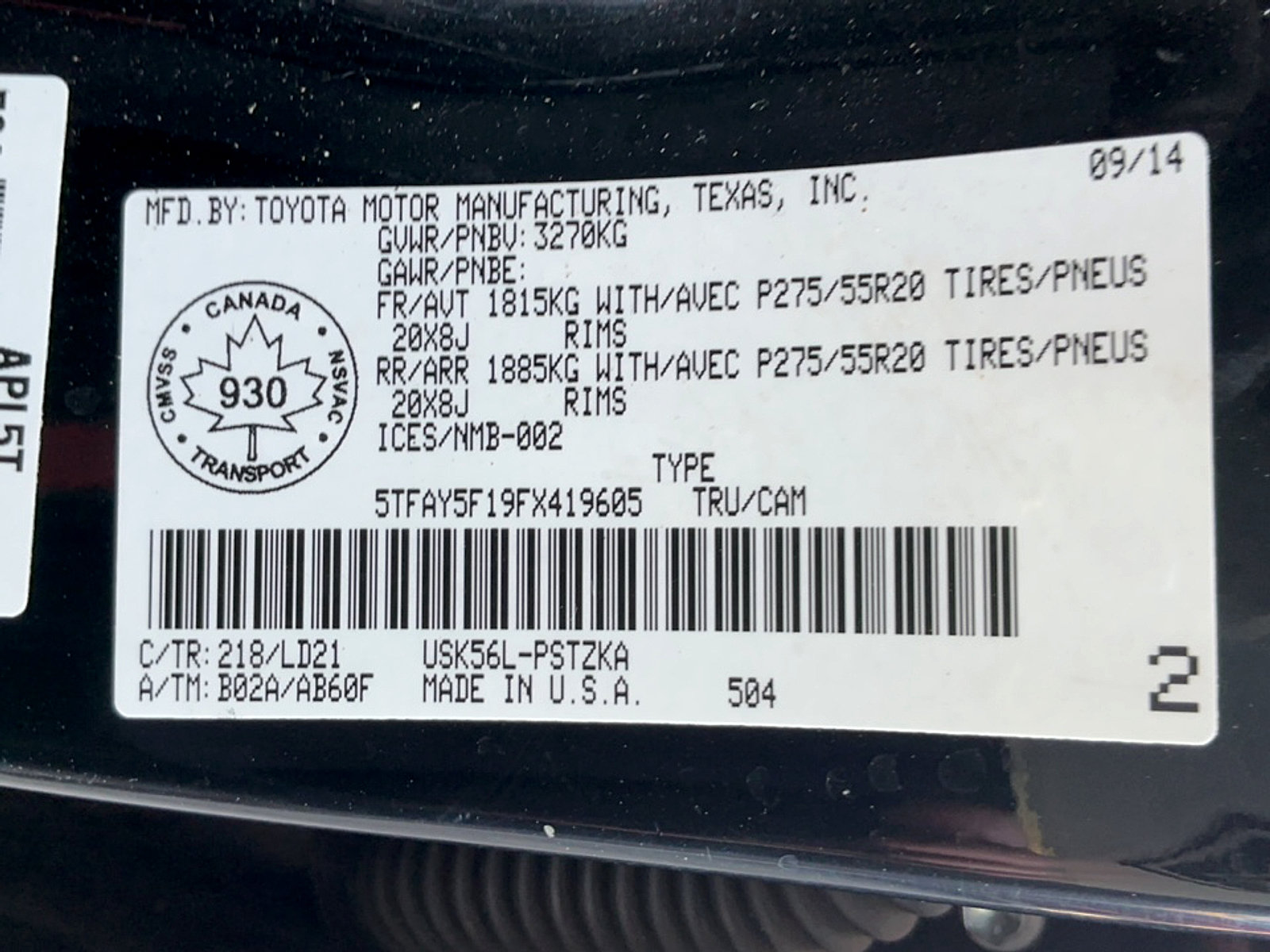 Used 2015 Toyota Tundra Platinum AWD/4WD image 12