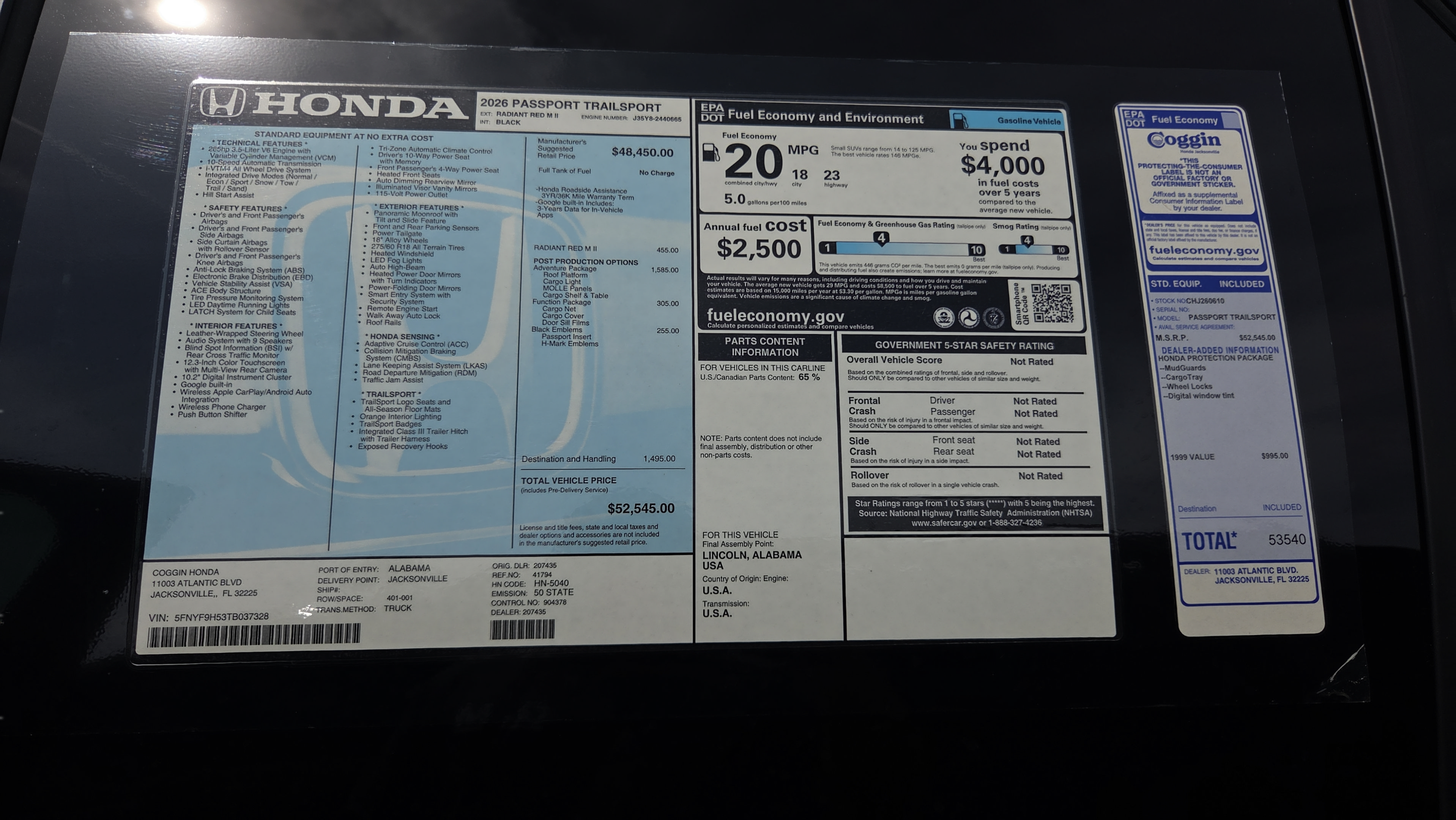 Used 2026 Honda Passport TrailSport image 23