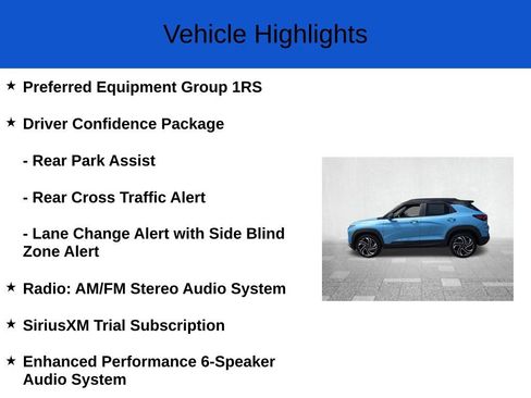 New 2026 Chevrolet TrailBlazer RS w/ Driver Confidence Package FWD image 2