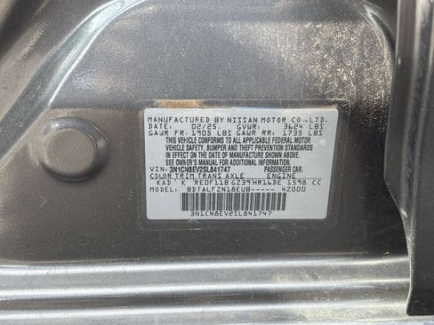 Used 2025 Nissan Versa SV FWD image 27