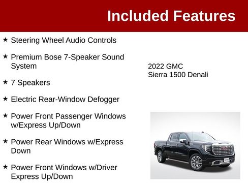 Used 2022 GMC Sierra 1500 Denali w/ Denali Reserve Package AWD/4WD image 4