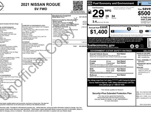 Used 2021 Nissan Rogue SV w/ Premium Package FWD image 2