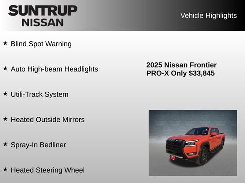 Used 2025 Nissan Frontier Pro-X w/ Pro Convenience Package RWD image 16