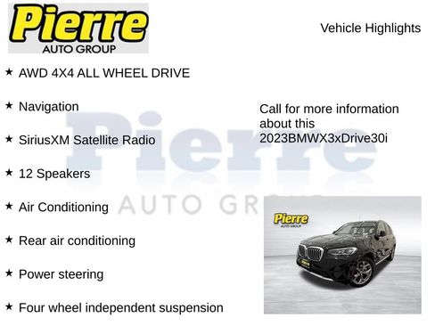 Used 2023 BMW X3 xDrive30i AWD/4WD image 7