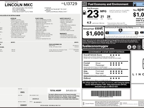 Used 2017 Lincoln MKC Reserve FWD image 2