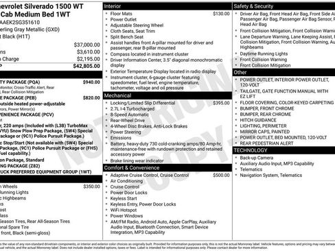 New 2025 Chevrolet Silverado 1500 W/T w/ WT Safety Package RWD image 4