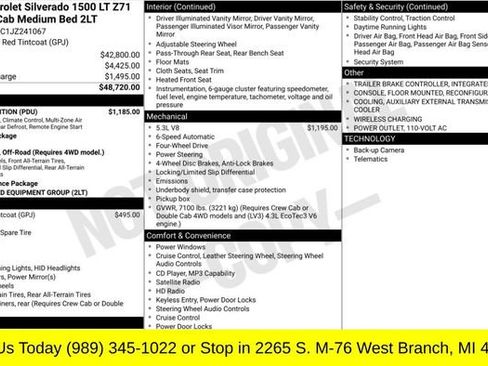 Used 2018 Chevrolet Silverado 1500 LT w/ All Star Edition AWD/4WD image 4