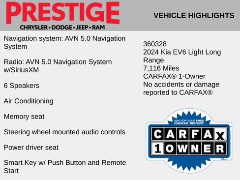 Used 2024 Kia EV6 Light RWD image 2