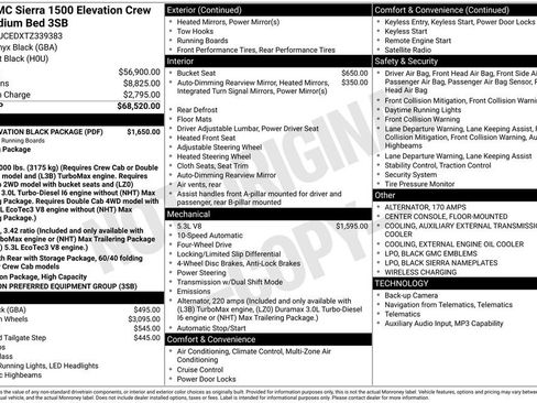New 2026 GMC Sierra 1500 Elevation w/ LPO, Elevation Black Package image 41