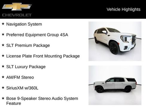 Used 2022 GMC Yukon XL SLT w/ SLT Premium Package AWD/4WD image 5
