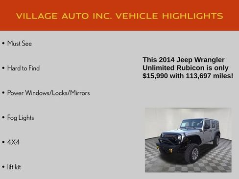 Used 2014 Jeep Wrangler Unlimited Rubicon w/ Connectivity Group image 7