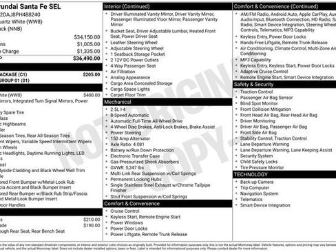 Used 2023 Hyundai Santa Fe SEL w/ Cargo Package AWD/4WD image 30