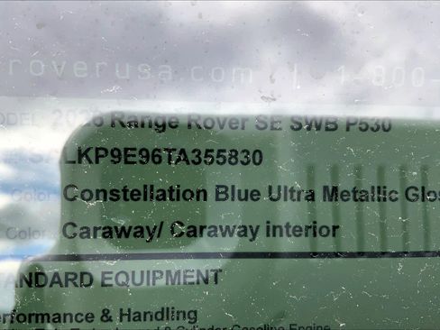 New 2026 Land Rover Range Rover SE AWD/4WD image 6