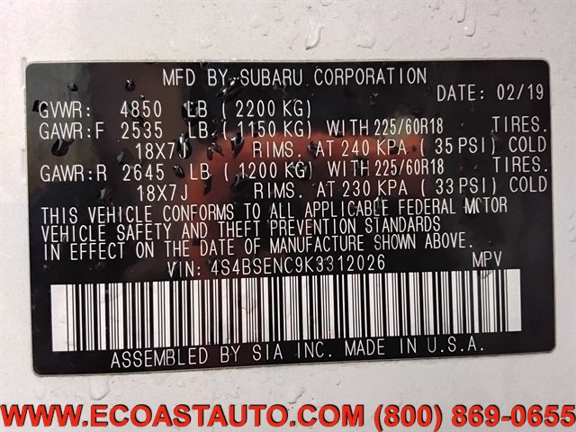 Used 2019 Subaru Outback 3.6R Limited w/ Protection Package #1 AWD/4WD image 18