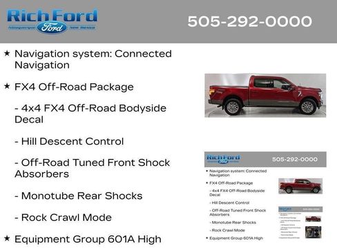 Certified 2025 Ford F150 King Ranch w/ FX4 Off-Road Package AWD/4WD image 33