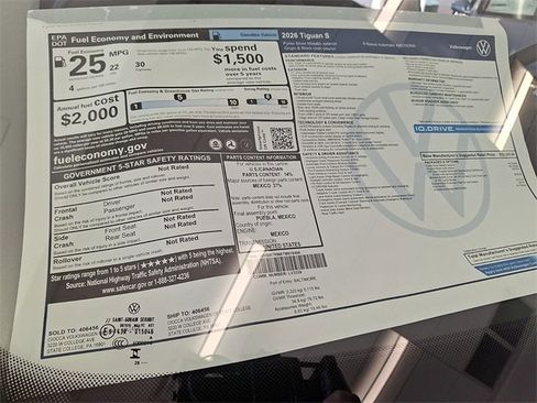 New 2026 Volkswagen Tiguan S image 21